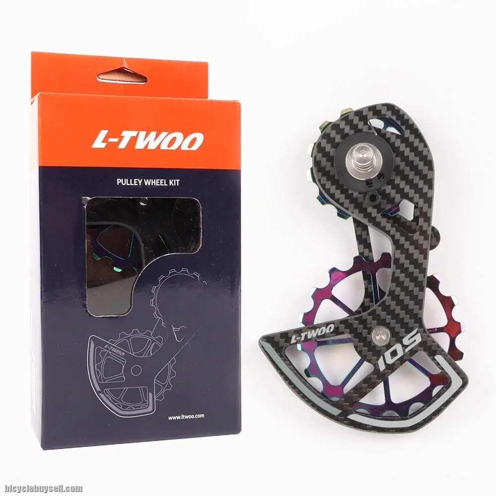 LTWOO 105 Bicycle Big Wheel Ceramic Bearing Carbon fiber Jockey Pulley Wheel Set Rear Derailleurs