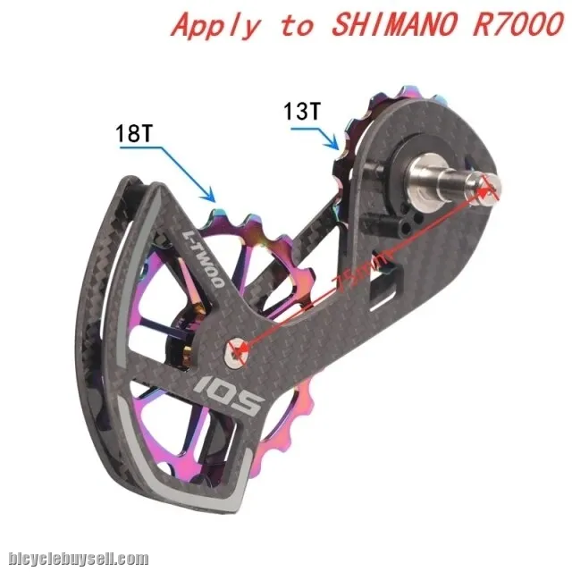 LTWOO 105 Bicycle Big Wheel Ceramic Bearing Carbon fiber Jockey Pulley Wheel Set Rear Derailleurs