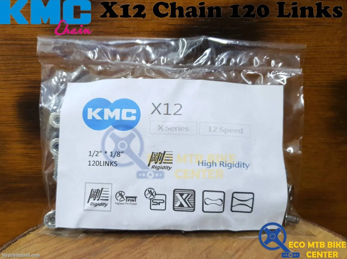 KMC Chain X Series 12 Speed X12 120L (OE Packing)