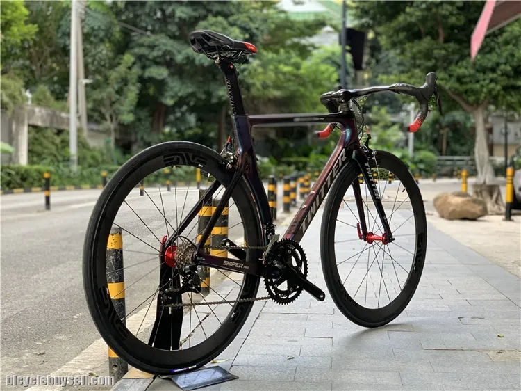 Twitter Sniper 2.0 Full Carbon Road Bike With Carbon Wheelset 50mm Frame T1100