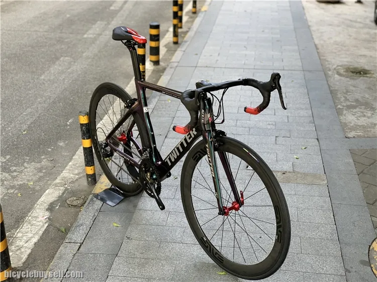 Twitter Sniper 2.0 Full Carbon Road Bike With Carbon Wheelset 50mm Frame T1100