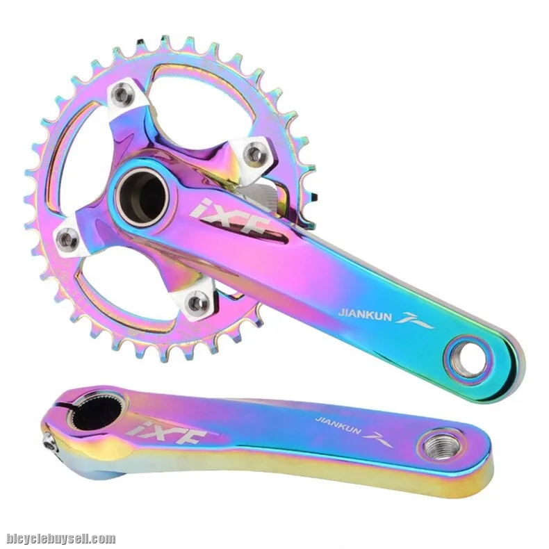 IXF crankset bcd 104 crankarm chainring 32T 34T 36T 38T with rainbow bottom bracket BSA threaded