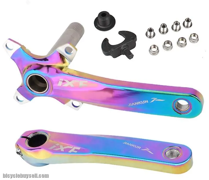 IXF crankset bcd 104 crankarm chainring 32T 34T 36T 38T with rainbow bottom bracket BSA threaded
