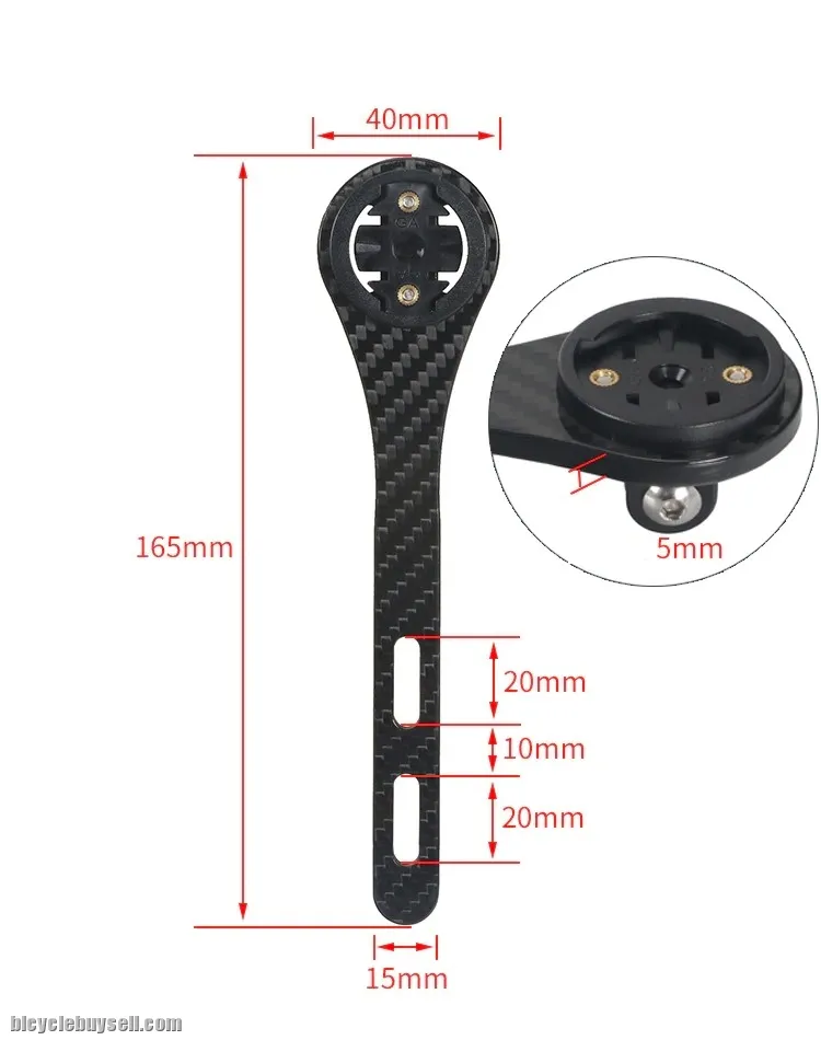 Toseek Stem Mount Holder Bike Support Out Front For Aero Handlebar Integrated Extender Garmin Cateye