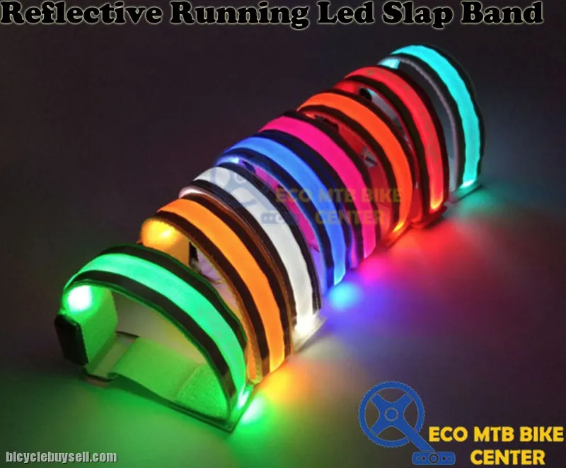 Reflective Running Led Slap Band Night Running Safety Warning Nylon Belt for Outdoor Light
