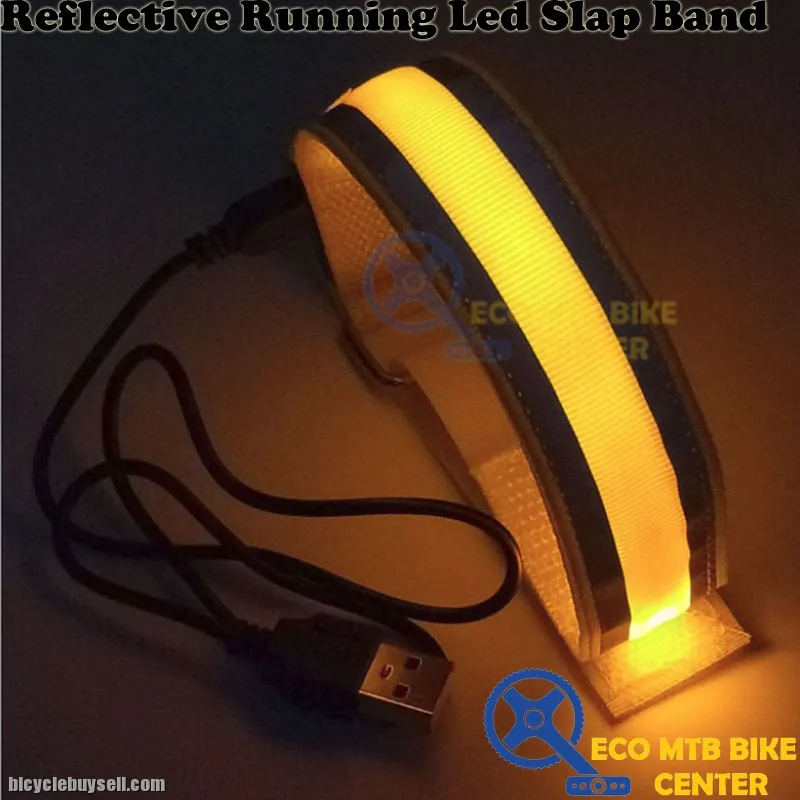 Reflective Running Led Slap Band Night Running Safety Warning Nylon Belt for Outdoor Light