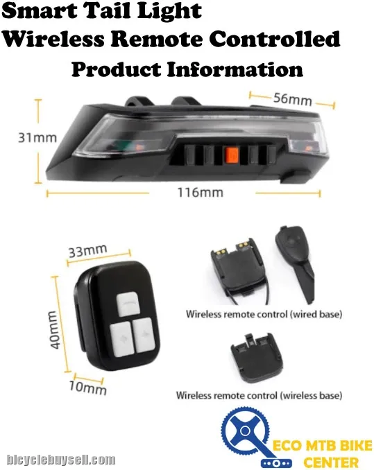 Smart Tail Light Wireless Remote Controlled (0118-A9)