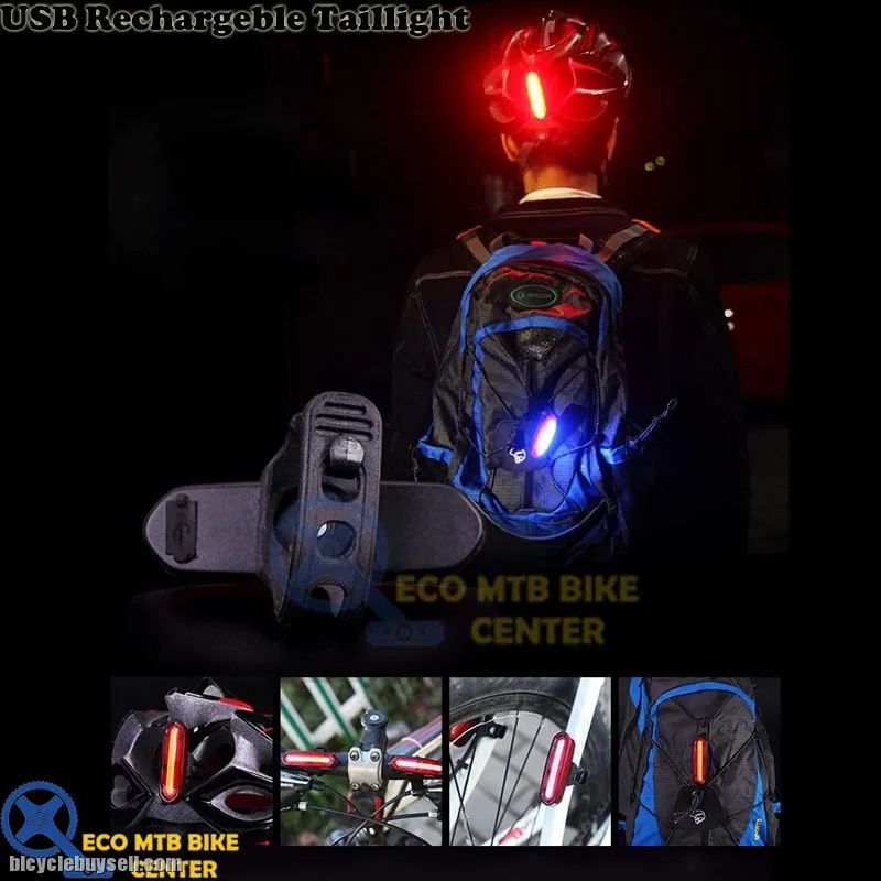 Light USB Rechargeable Taillight (Red) AQY-096