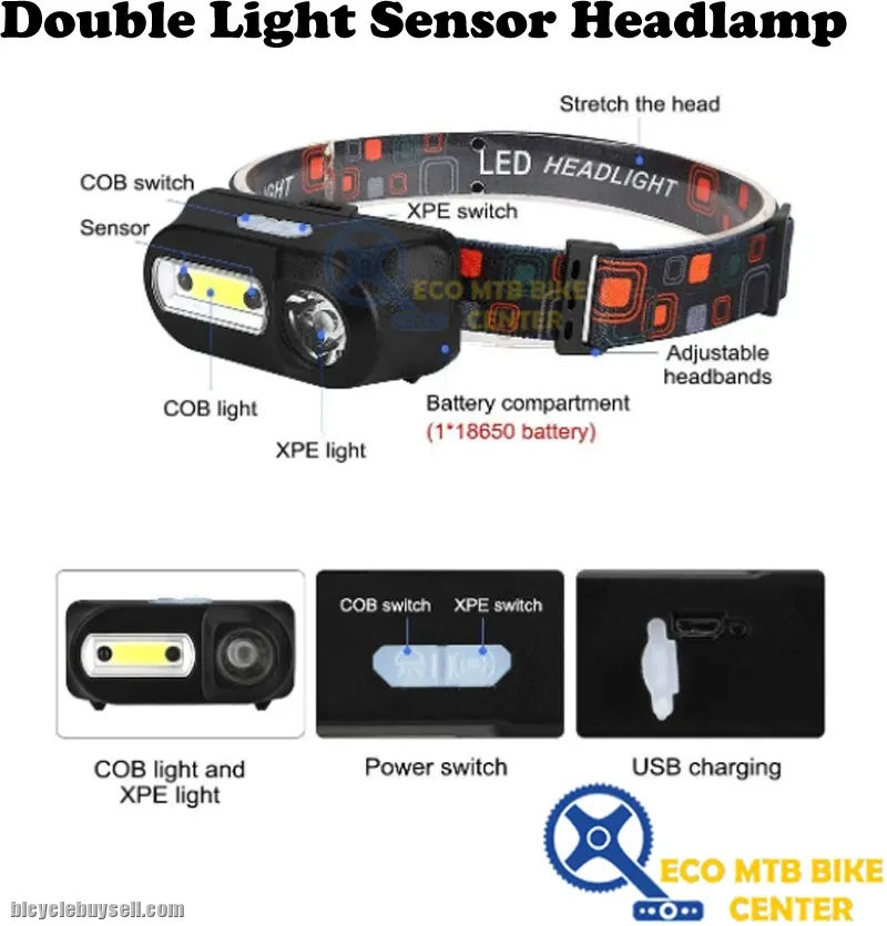 Double Light Sensor Headlamp KX-1804A
