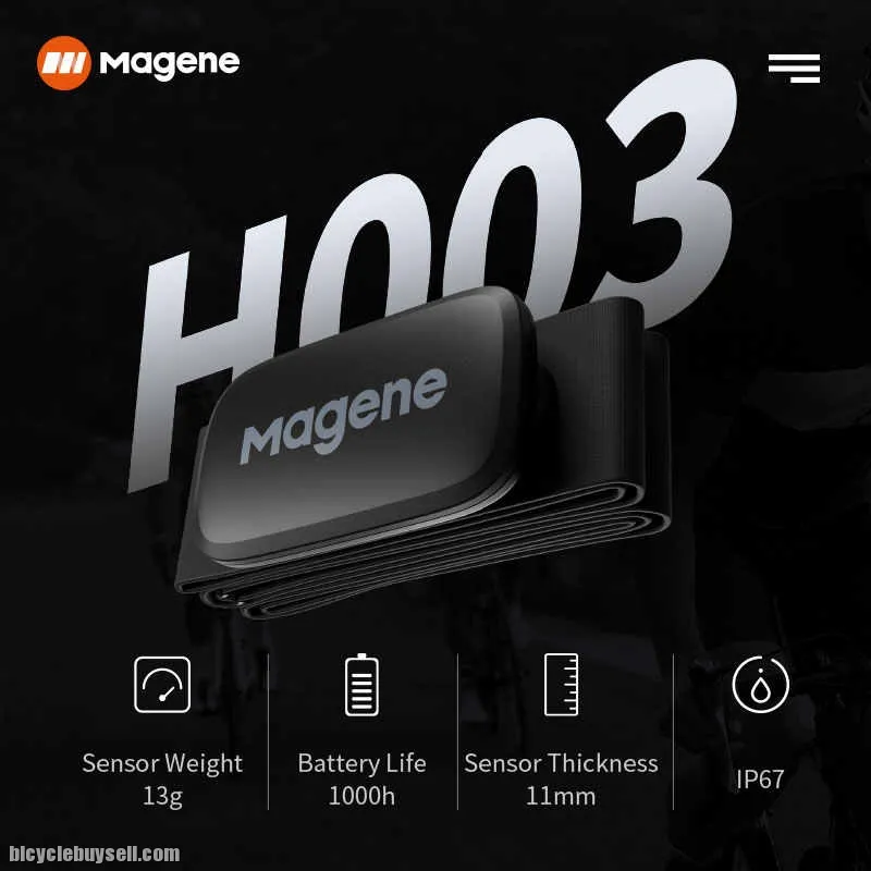 Magene H64 Heart Rate Monitor Mover Bluetooth ANT Sensor With Chest Strap Computer Bike