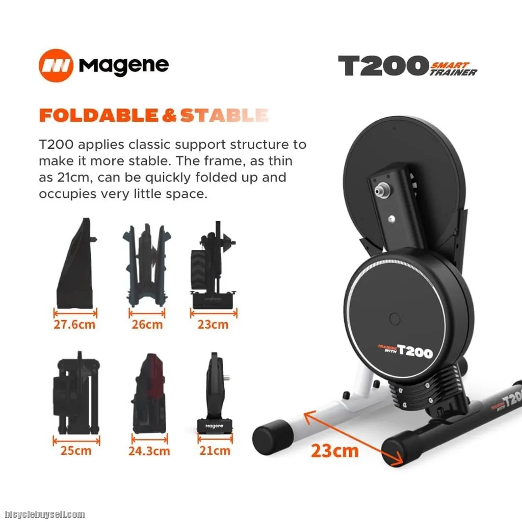 MAGENE T200 FE-C ERG Protocol Max Slope 15% Accuracy Â±2.5% FULL SMART TRAINER