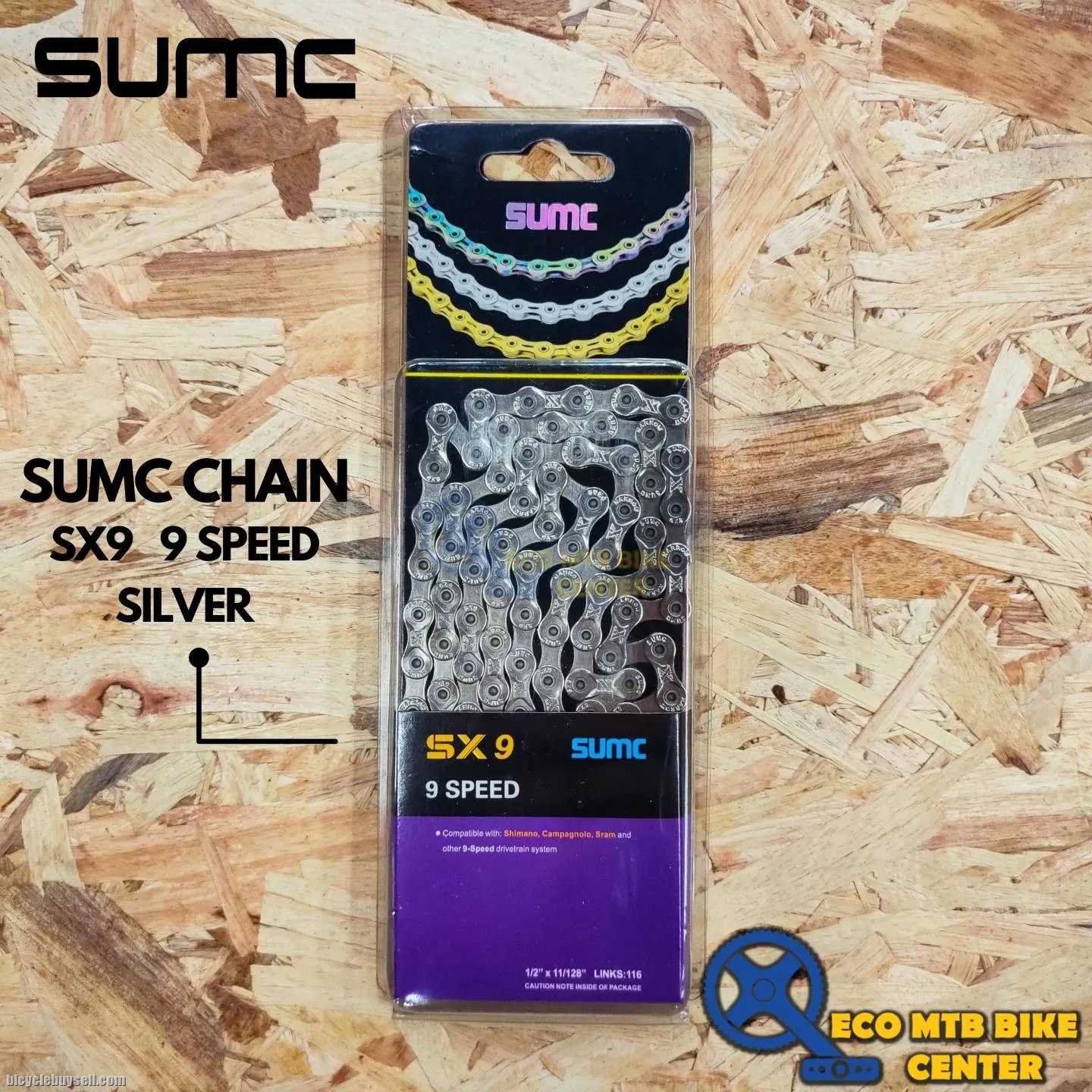 SUMC Chains SX9 116 Links 9 Speed