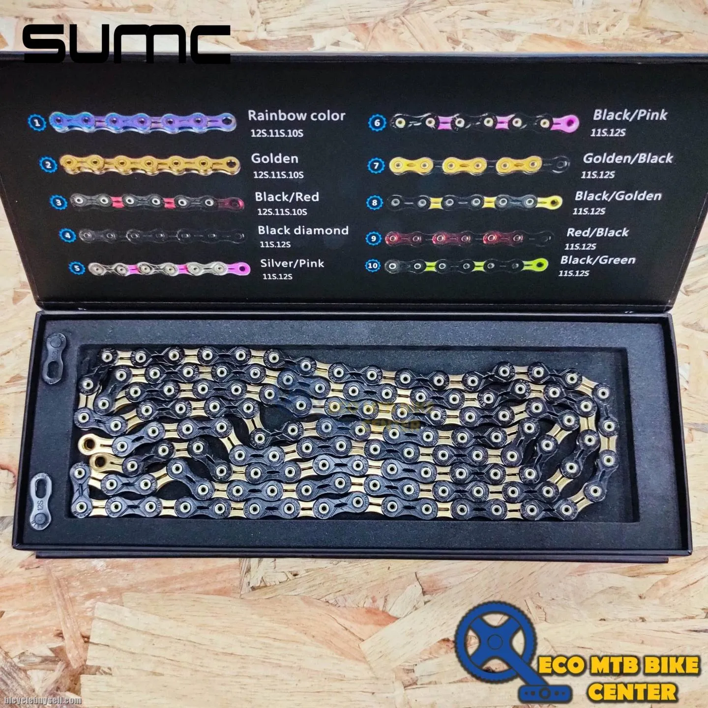 SUMC Chains SX12SL 126 Links 12 Speed Hollow Pin
