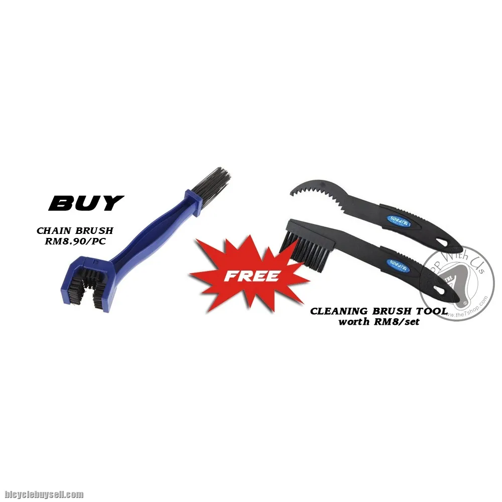 Bicycle Chain Cleaning Brush (Free Cleaning Tool Set) -RM5.90/pc