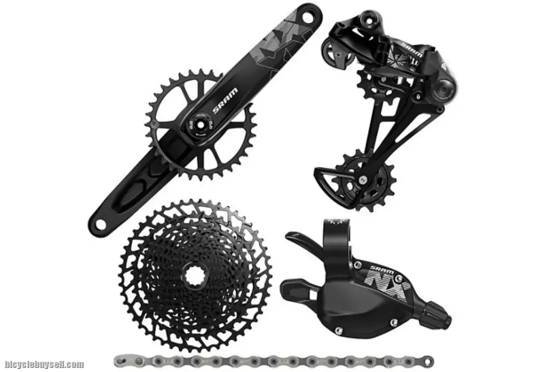 SRAM NX Eagle Trigger Shifter &amp; Rear Derailleur 12 Speed Black 12s chain cassette crankset 11-50T