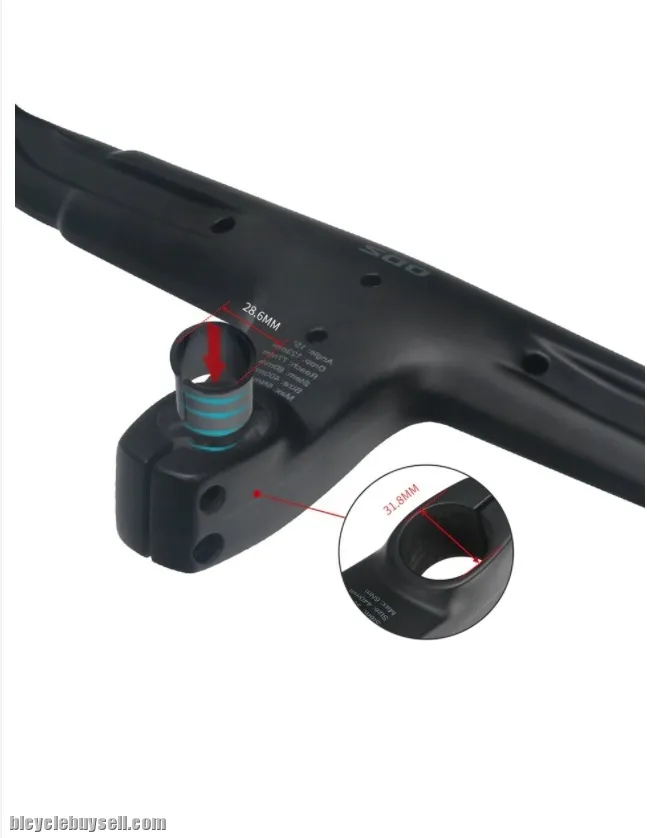 Toseek Firespider FS100 Stem Intergrated Road Bike Handlebar Carbon Lightweight