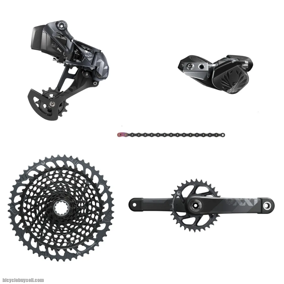 SRAM Eagle XX1 groupset 10-52t Rose Gold/Black/Gold/Rainbow