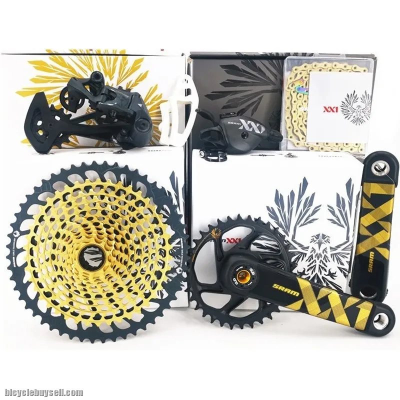 SRAM Eagle XX1 groupset 10-52t Rose Gold/Black/Gold/Rainbow