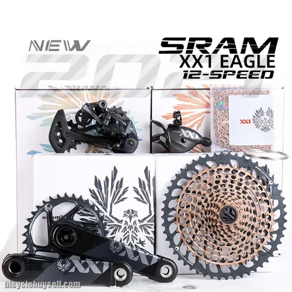 SRAM Eagle XX1 groupset 10-52t Rose Gold/Black/Gold/Rainbow