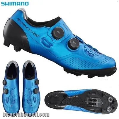 Authentic Shimano xc9 XC902  SH-XC902 XC901 Mountain Shoe carbon Green cross country mtb clipless