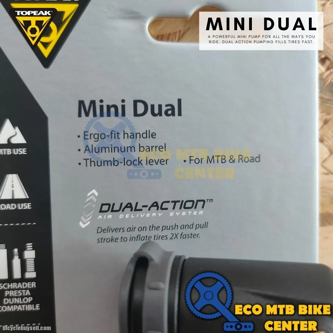 TOPEAK PUMP MINI DUAL 120PSI