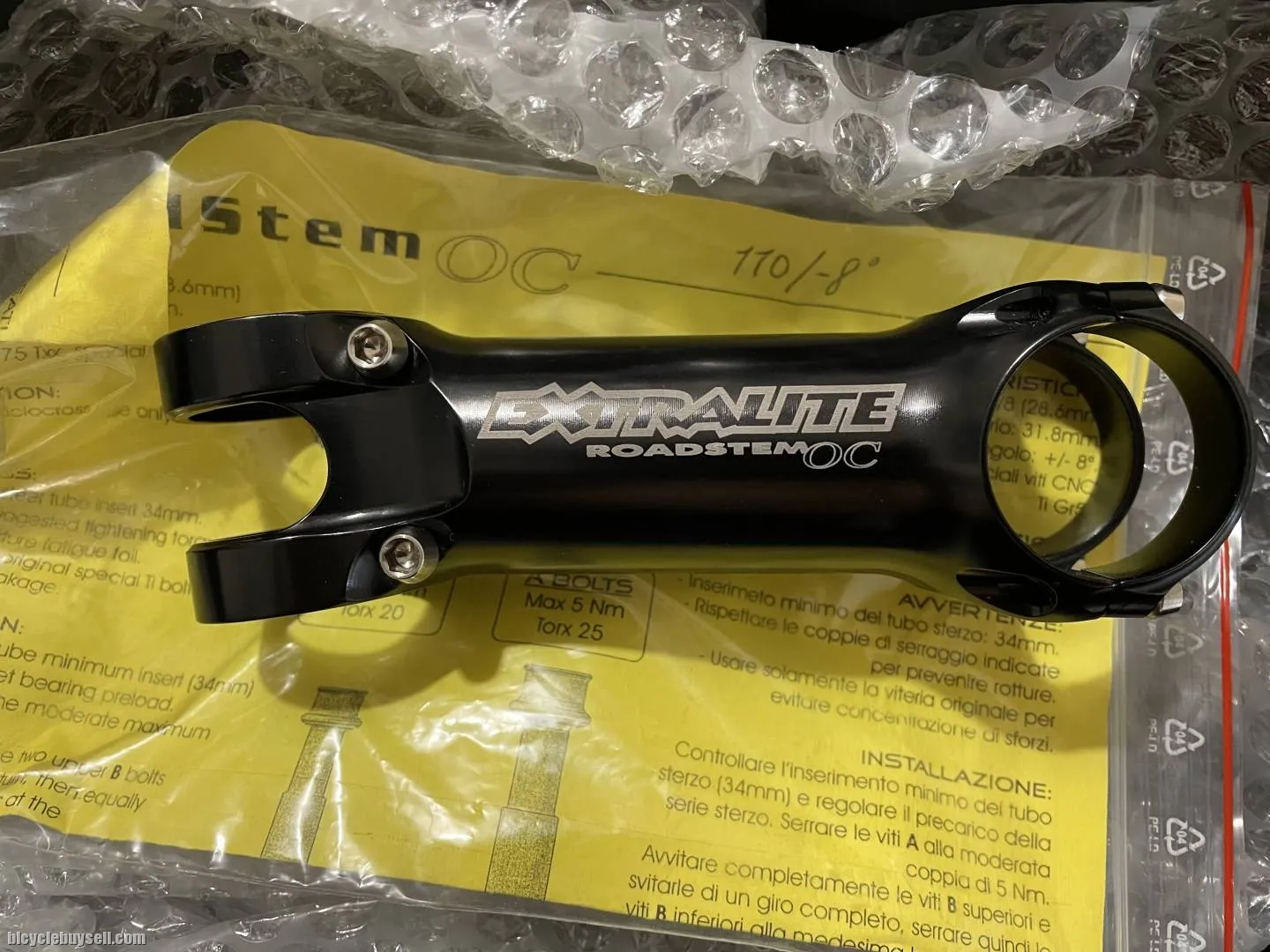 Extralite OC Stem 110mm -8 deg New