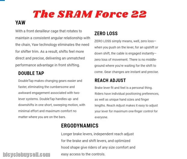 SRAM force rival shifter 11 speeds 22 speeds brake hood