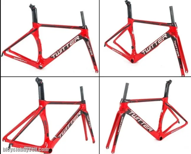 TWITTER Sniper 2.0 Carbon Fiber Road Bike Frame Bending Handle Road Race Bike Frame Rim Brake