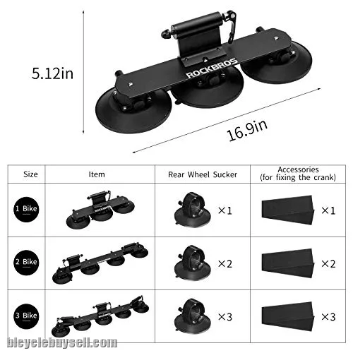 ROCKBROS scution Roof-Top Bicycle Rack Carrier Easy Install Roof RackHolder