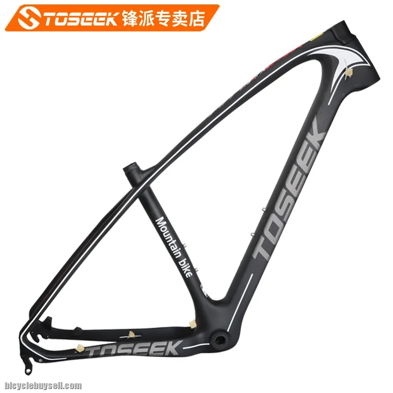 27.5 29 Toseek original MTB Carbon frame 1199g crack FRAME only hardtail (black)