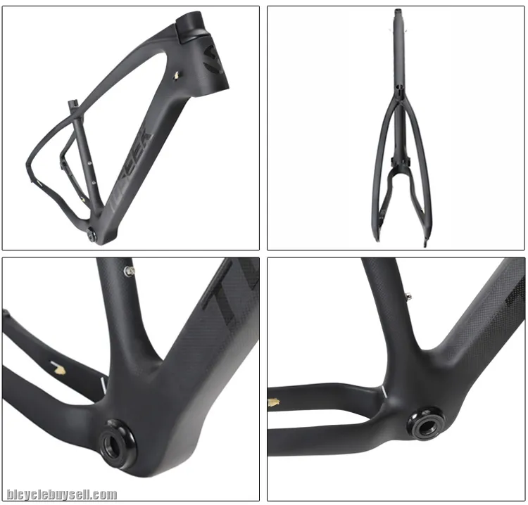 27.5 29 Toseek original MTB Carbon frame 1199g crack FRAME only hardtail (black)