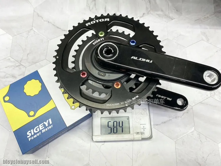 ROTOR aldhu carbon crankset AXO superlight with sigeyi power meter 30mm crankarm 584g 12 speeds