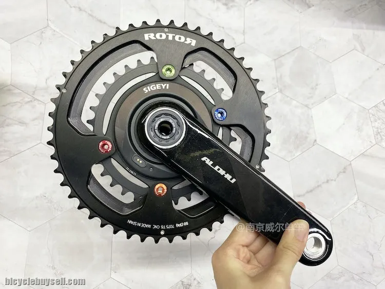 ROTOR aldhu carbon crankset AXO superlight with sigeyi power meter 30mm crankarm 584g 12 speeds
