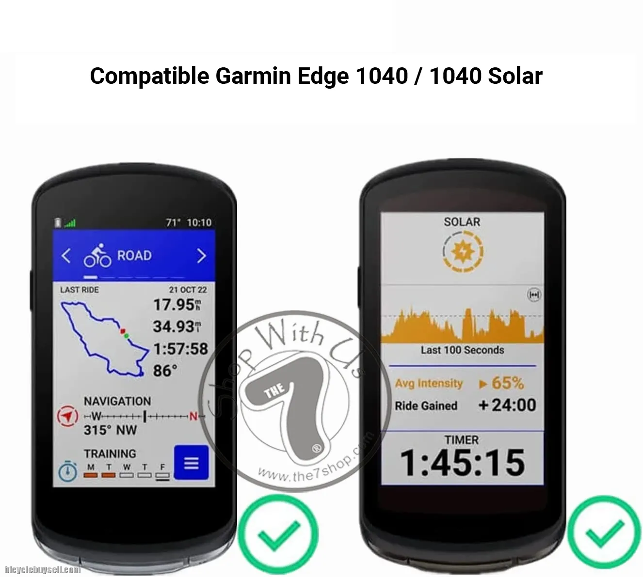 Garmin Edge 1040 / 1040 Solar  Tempered Glass Protector