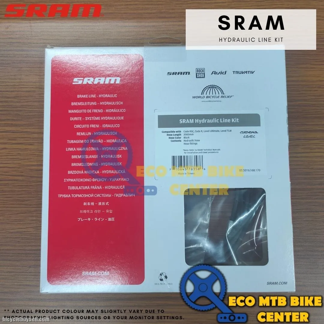 SRAM HYDRAULIC LINE KIT- MONOBLOCK,2000mm,Black, qty1-levelultimate, level TLM