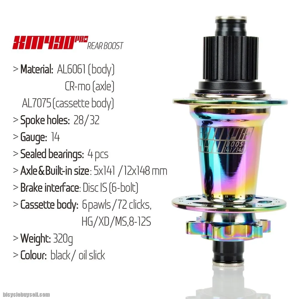 KOOZER XM490 PRO Boost Hub 15x110 12x148 MTB Boost Hub 28/32 Hole Cube Micro Spline/Sram XD 12