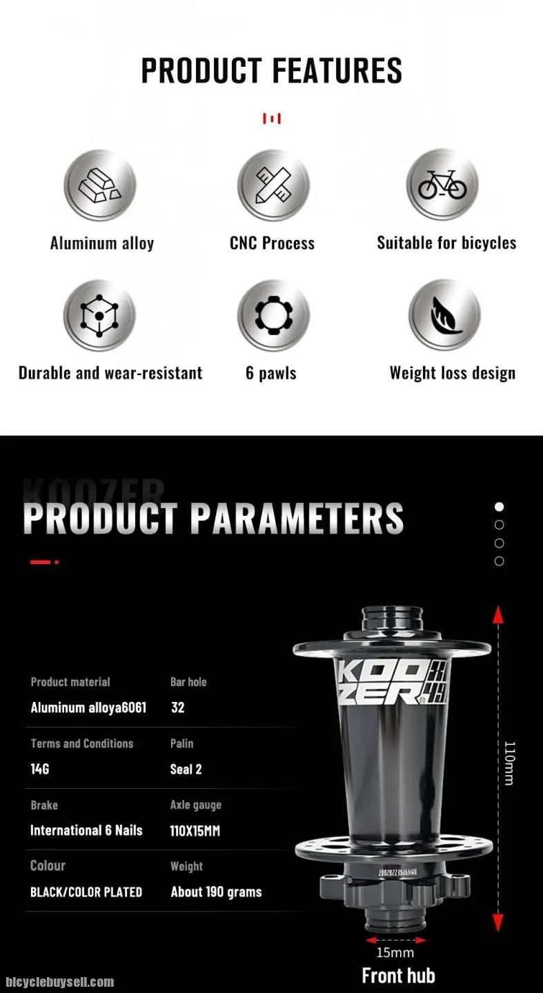 KOOZER XM490 PRO Boost Hub 15x110 12x148 MTB Boost Hub 28/32 Hole Cube Micro Spline/Sram XD 12
