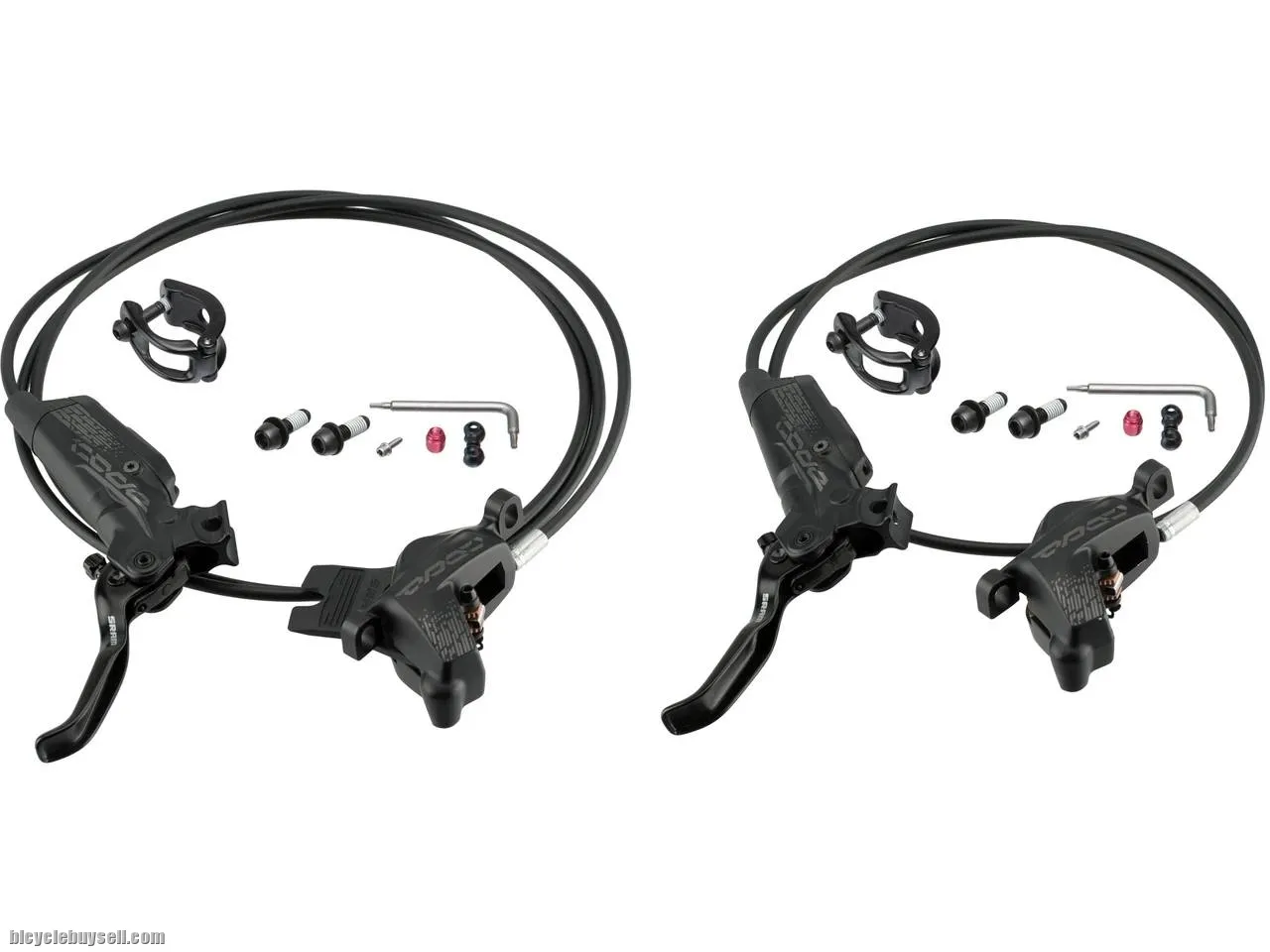 SRAM Code RSC Code R Disc Brake 4 Pot Rainbow Screws MTB