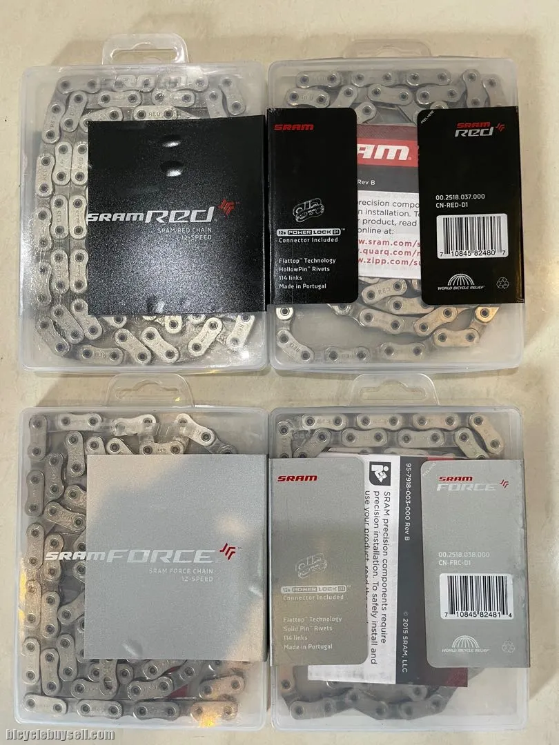SRAM RED Force Flattop Chain 12-Speed - 114 Links Road Bike Mtb