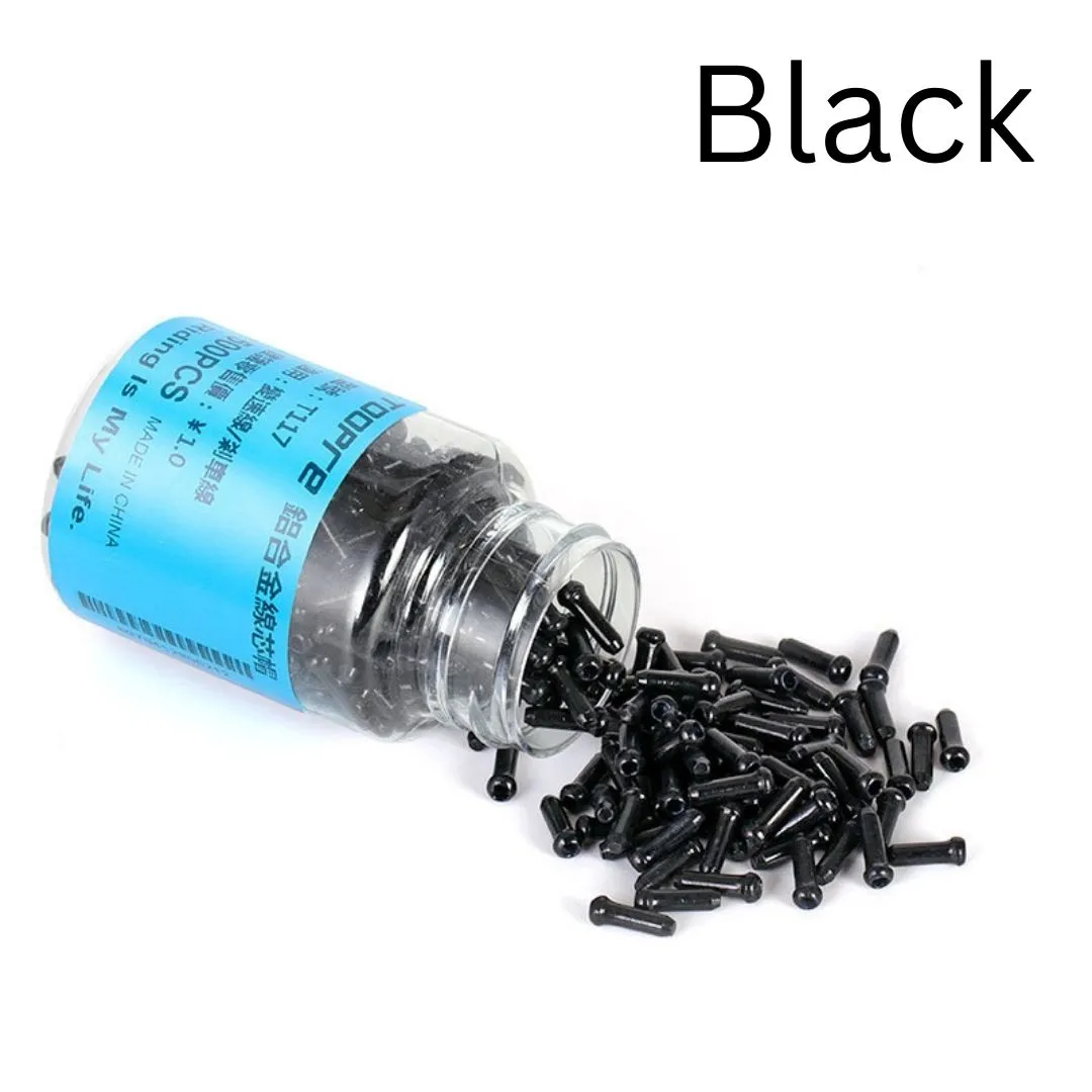 TOOPRE Inner Cable End Cap For Brake Shifter Gear Cables - Alloy Inner Cable End Cap For Bicycle Roa