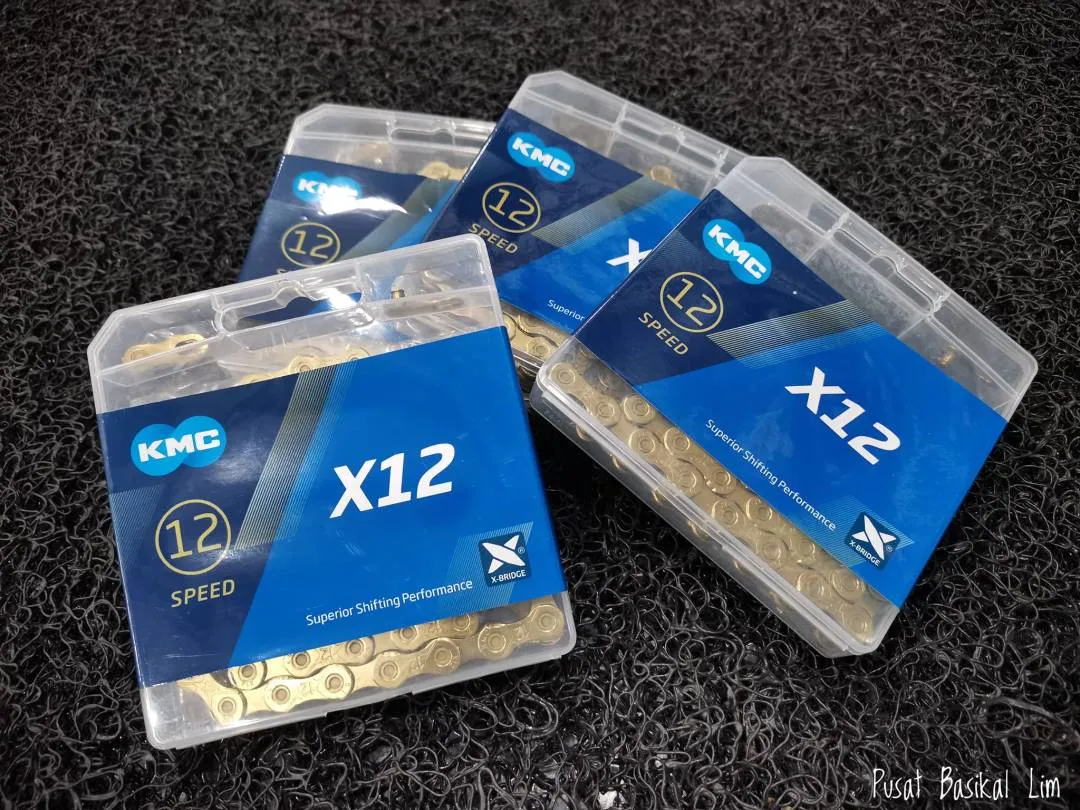 KMC X12 12 Speed Gold Chain