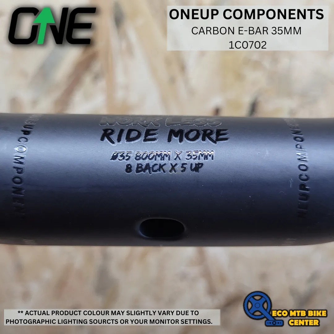 ONEUP COMPONENTS Handlebar Carbon E-Bar 35MM DIA 35MM RISE  Black Decal 1C0702