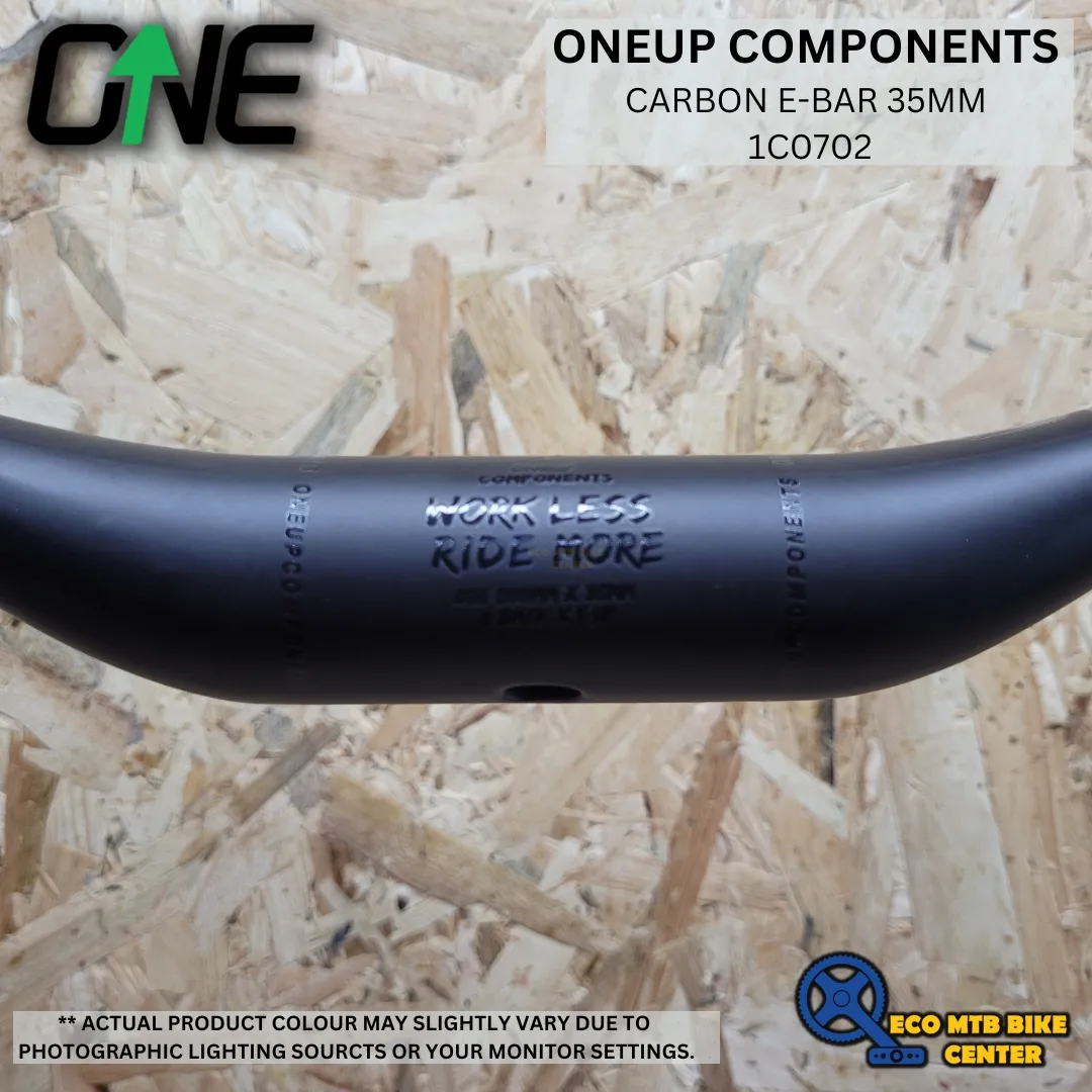 ONEUP COMPONENTS Handlebar Carbon E-Bar 35MM DIA 35MM RISE  Black Decal 1C0702