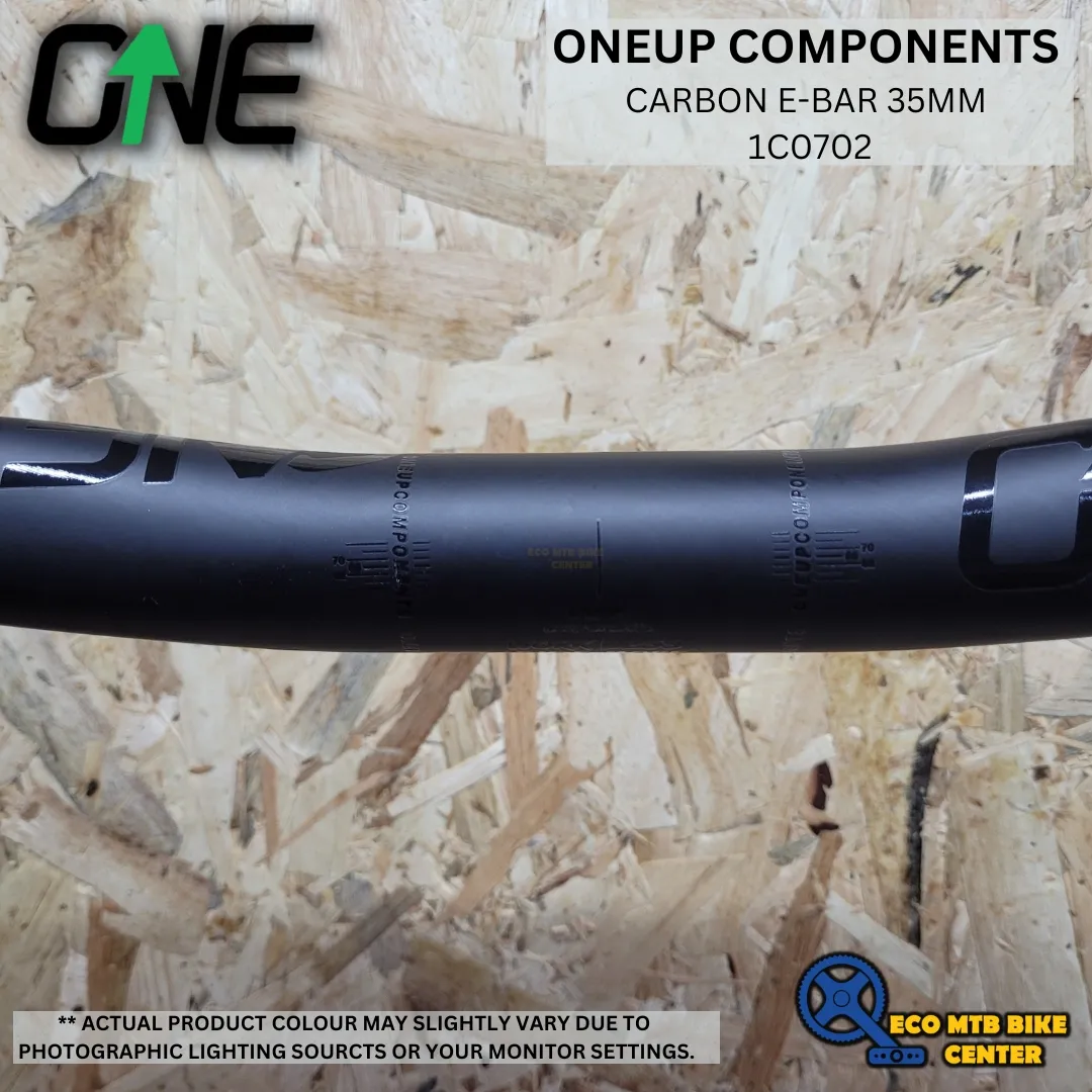 ONEUP COMPONENTS Handlebar Carbon E-Bar 35MM DIA 35MM RISE  Black Decal 1C0702