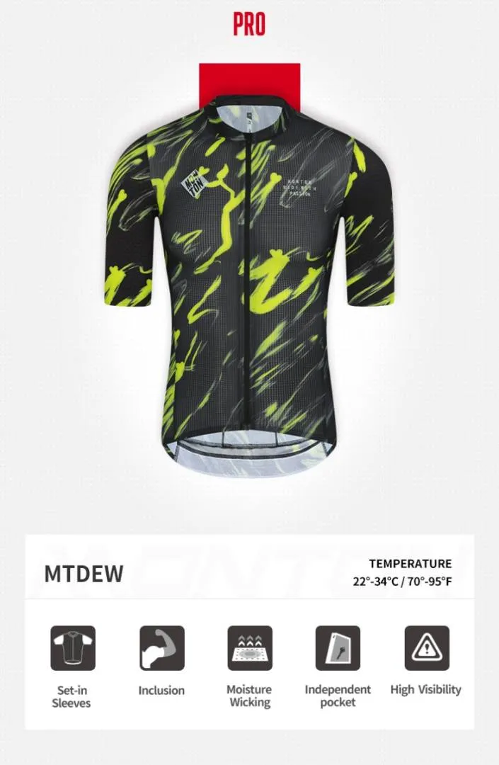 MONTON MENS SHORT SLEEVE JERSEY PRO MTDEW