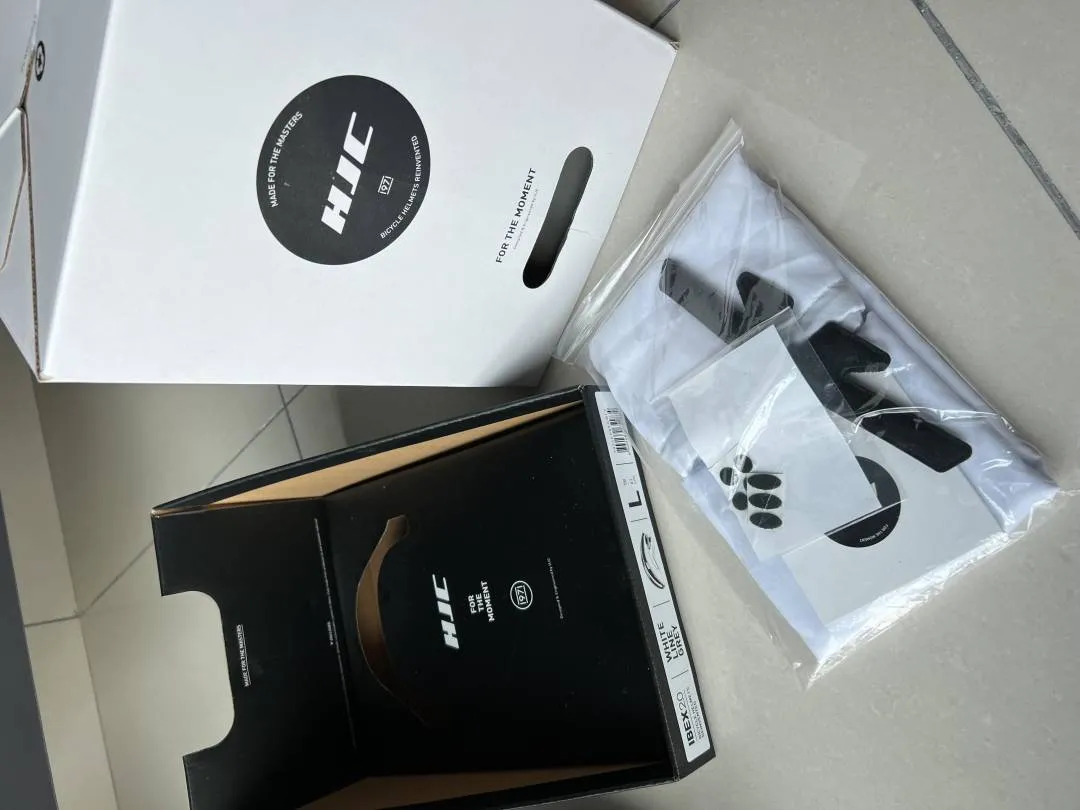 HJC IBEX 2.0 fullset White Line Grey L size