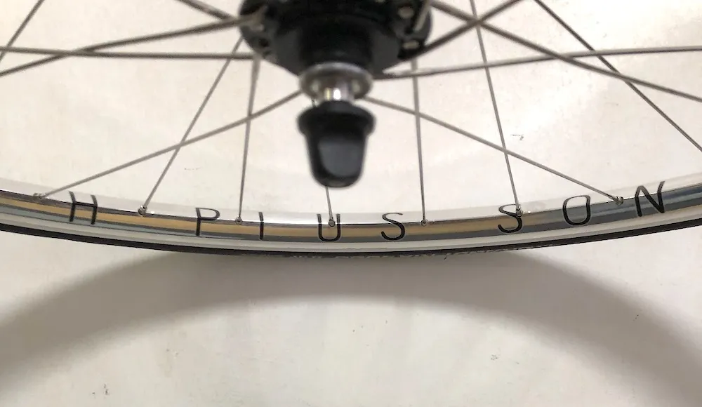 H Plus Son Polished Silver wheelset with Campagnolo Record hubs