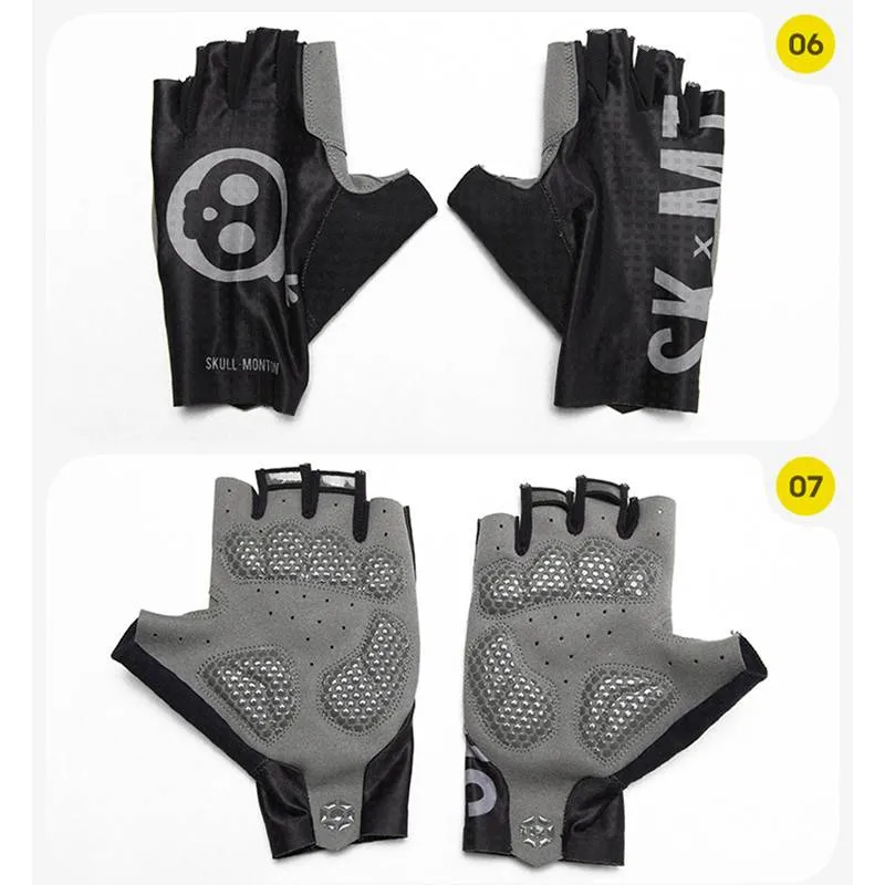 SKULL MONTON GLOVES HALF FINGER SKMT