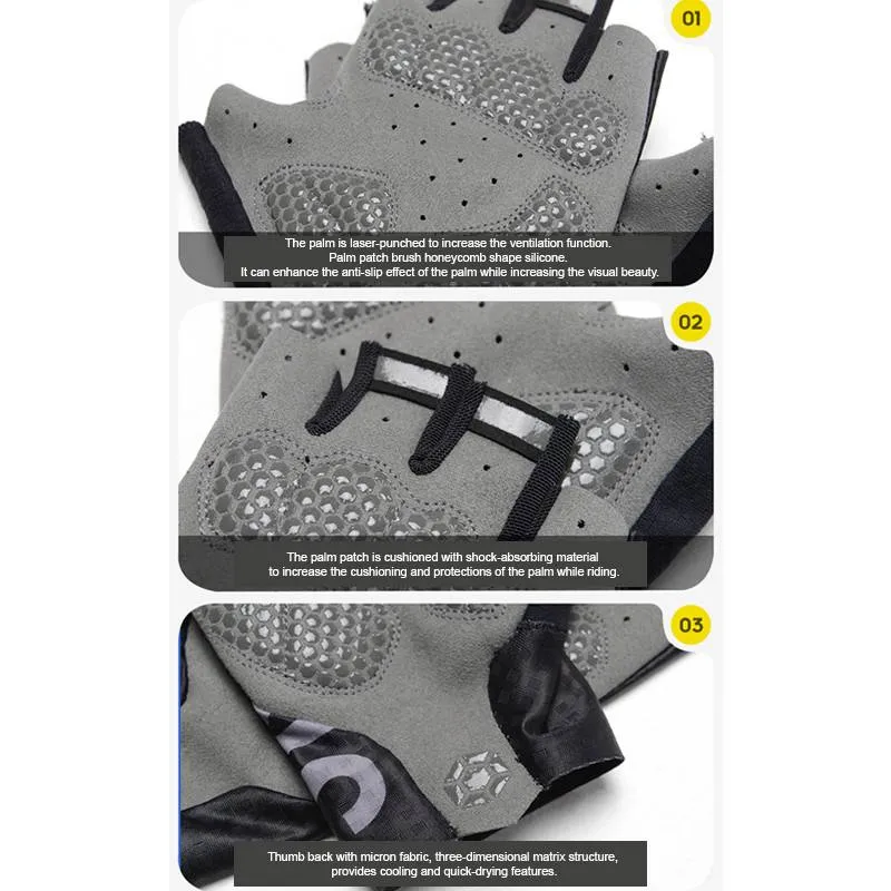 SKULL MONTON GLOVES HALF FINGER SKMT