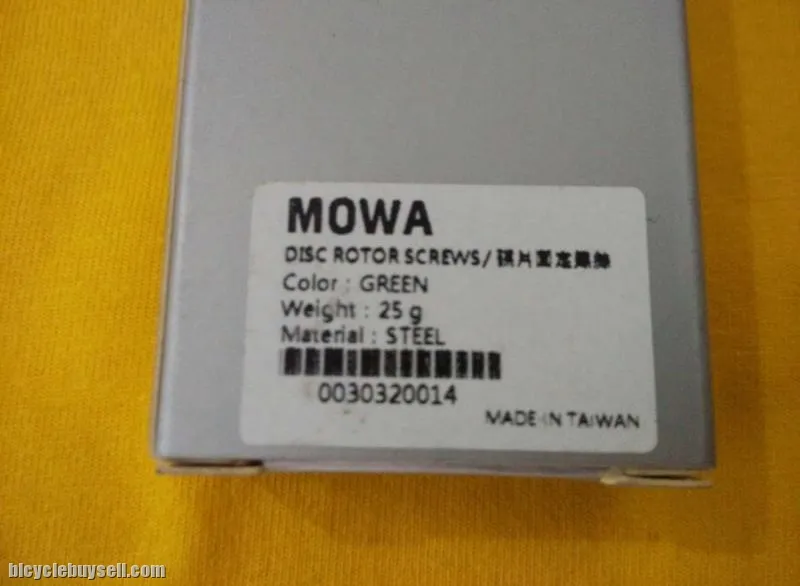 MOWA LIGHTWEIGHT BRAKE ROTOR BOLTS SCREW (FREE POS)